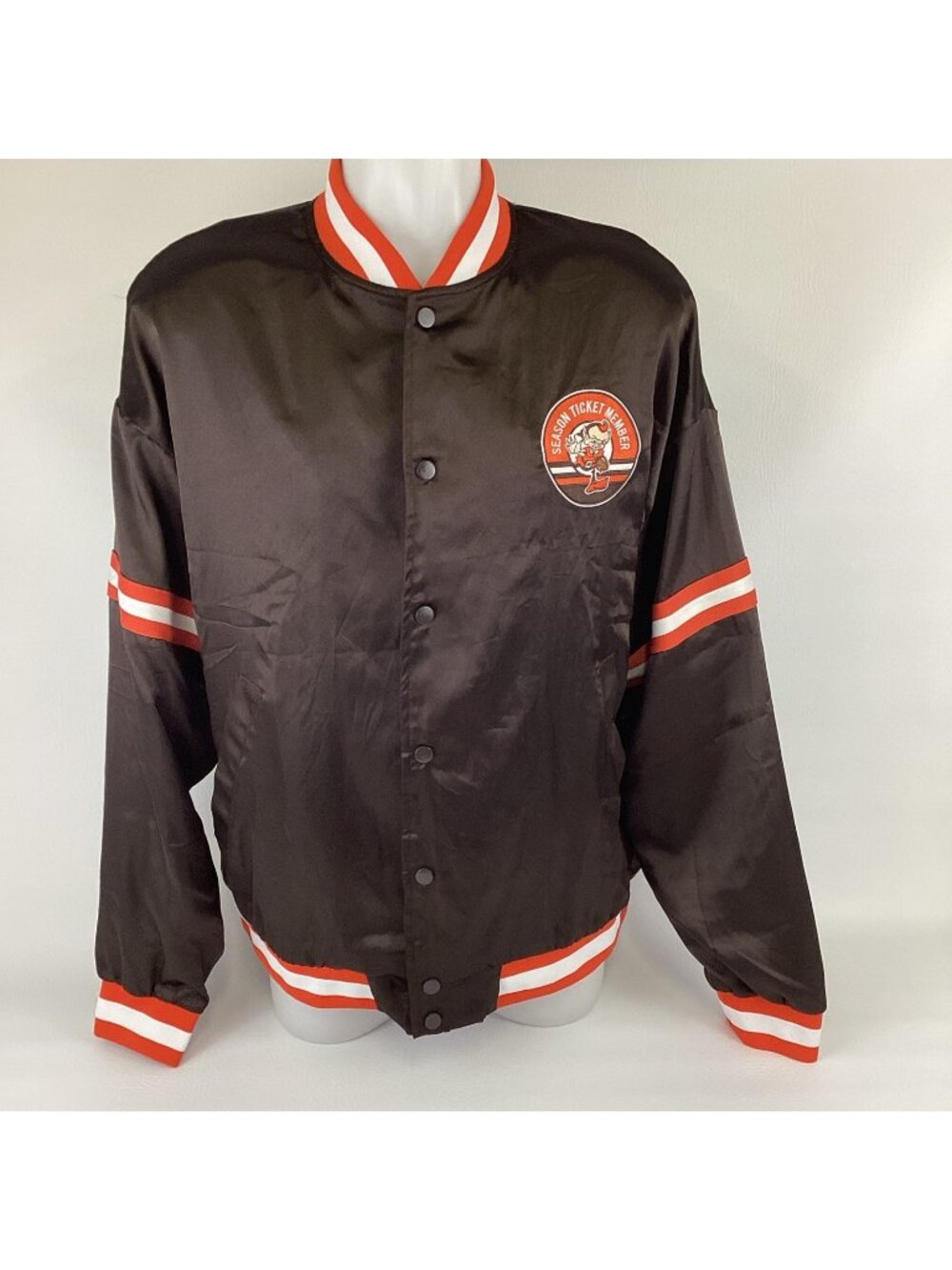 Cleveland Browns Jacket XL Brown Orange Football NFL Season Ticket Holder Gift